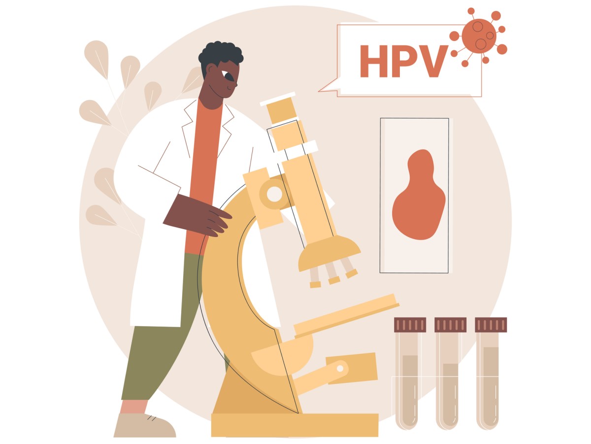 HPV animation με μικροσκόπιο και έρευνα